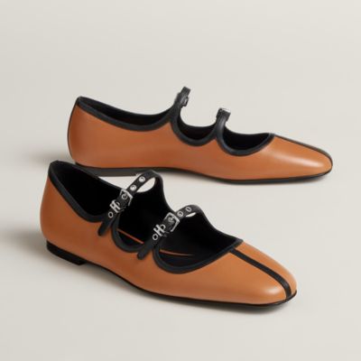 Lilia ballet flat - Grey | Hermès Hong Kong SAR